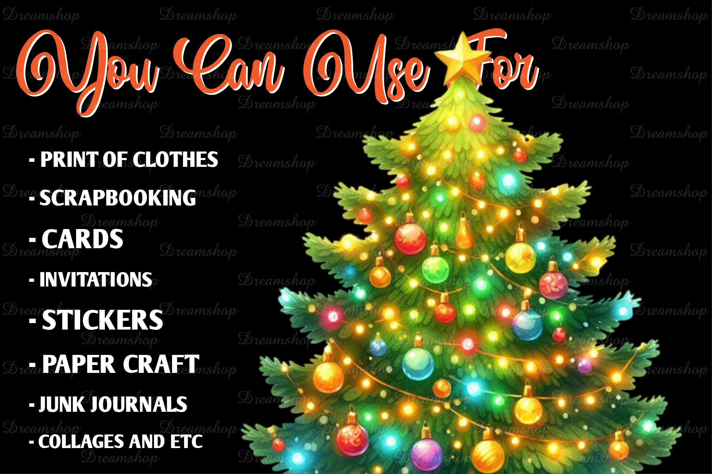 Christmas Tree Clipart Bundle 2 - CraftNest - Digital Crafting and Art