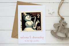Christmas Snowman Postage Stamps Clipart Bundle - CraftNest - Digital Crafting and Art