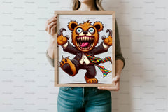 Spooky Scary Teddy Bear Clipart Bundle - CraftNest - Digital Crafting and Art