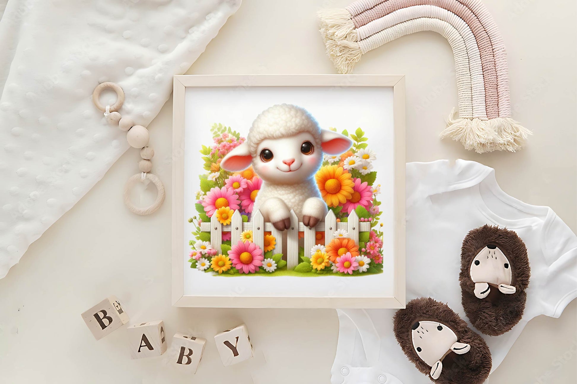 Cute Baby Lamb Clipart Bundle - CraftNest - Digital Crafting and Art
