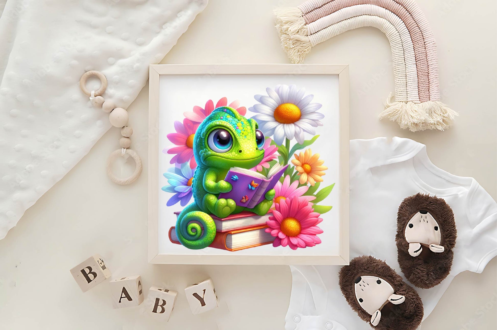 Cute Chameleon Clipart Bundle - CraftNest - Digital Crafting and Art