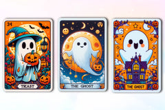Halloween Ghost Tarot Card Clipart Bundle - CraftNest - Digital Crafting and Art