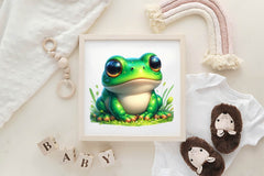 Funny And Cute Frog Clipart Bundle 1 - CraftNest - Digital Crafting and Art