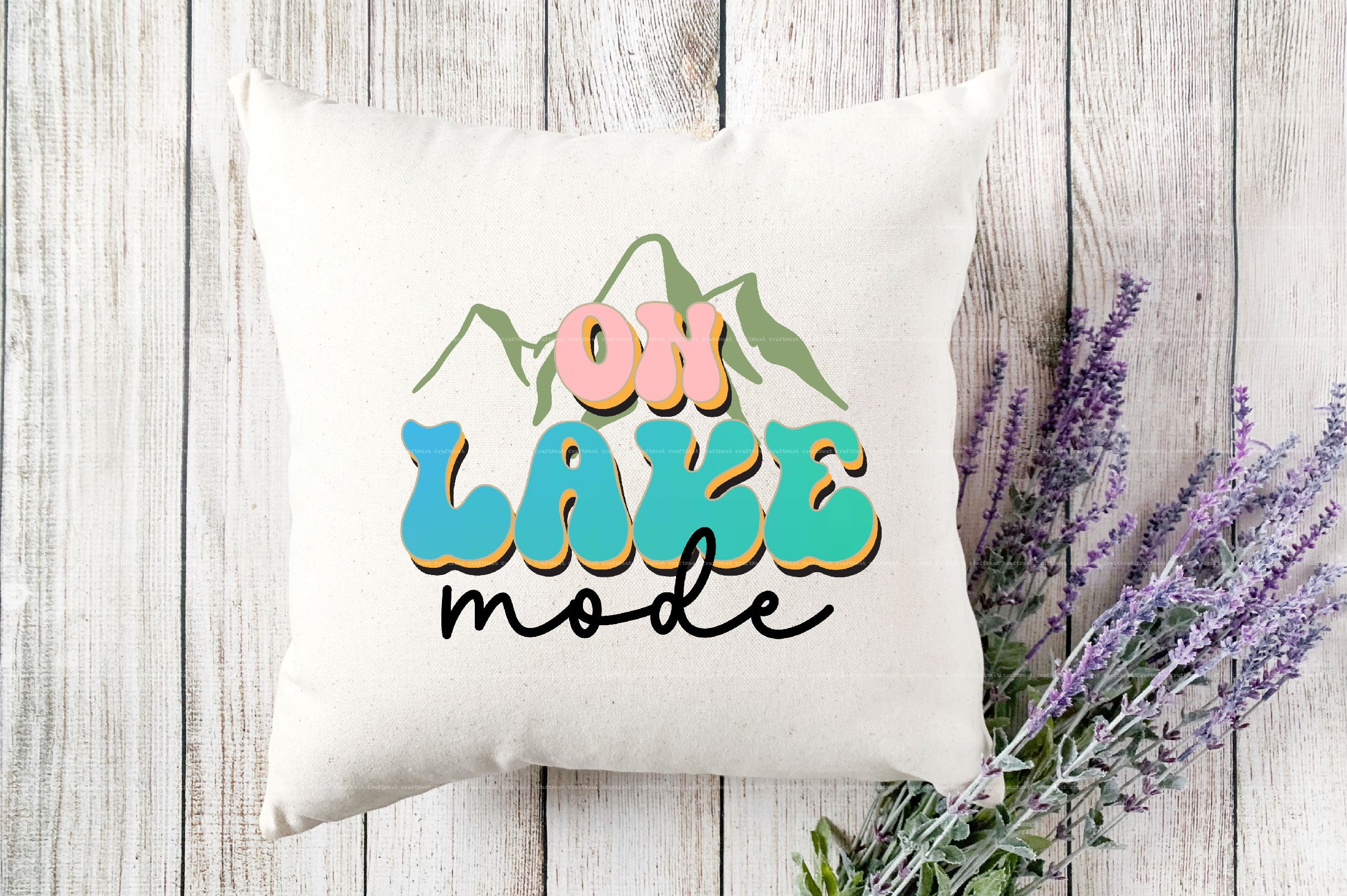 Retro Lake SVG Bundle