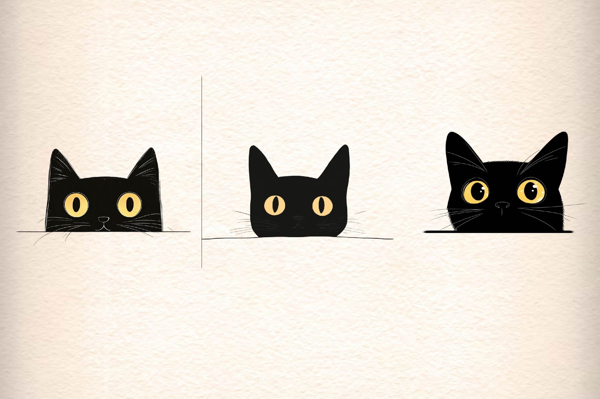 Black Cat Peeking Graphics Clipart Bundle - CraftNest - Digital Crafting and Art