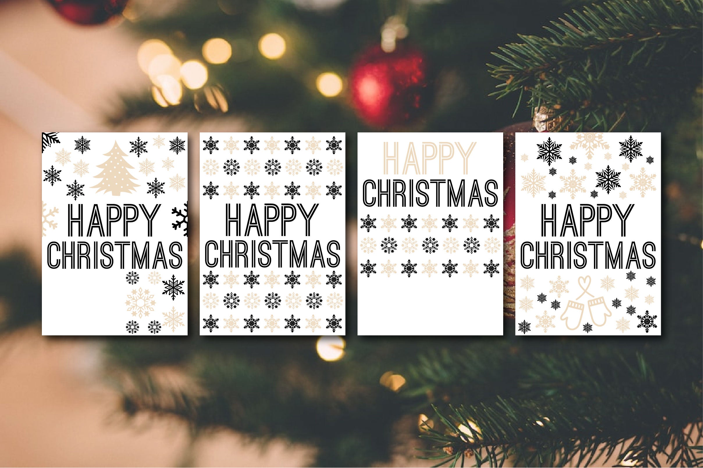 Merry Christmas Card SVG Bundle - CraftNest - Digital Crafting and Art