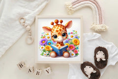 Giraffe Spring Clipart Bundle - CraftNest - Digital Crafting and Art