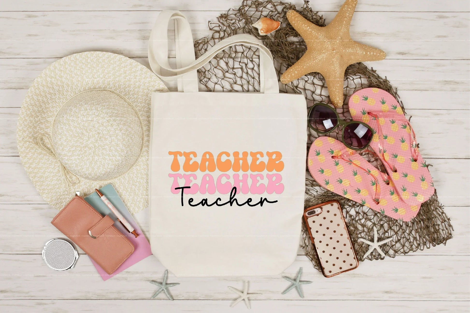 Retro Teacher SVG Bundle - CraftNest - Digital Crafting and Art