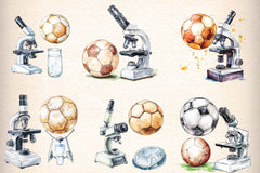 Microscope Ball Clipart Bundle - CraftNest - Digital Crafting and Art