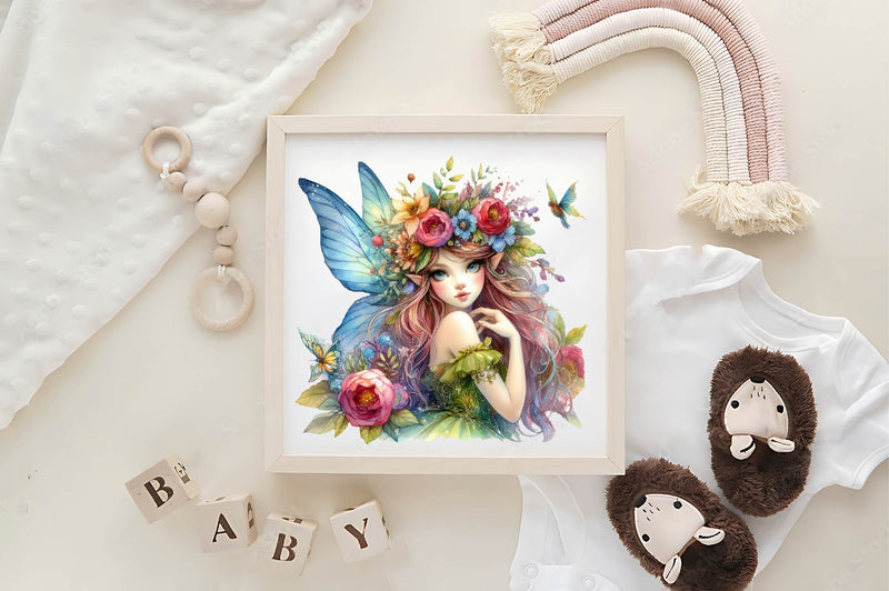 Cute Fairy Clipart Bundle - CraftNest - Digital Crafting and Art