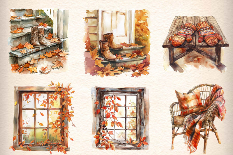 Autumn Clipart Bundle 3 - CraftNest - Digital Crafting and Art