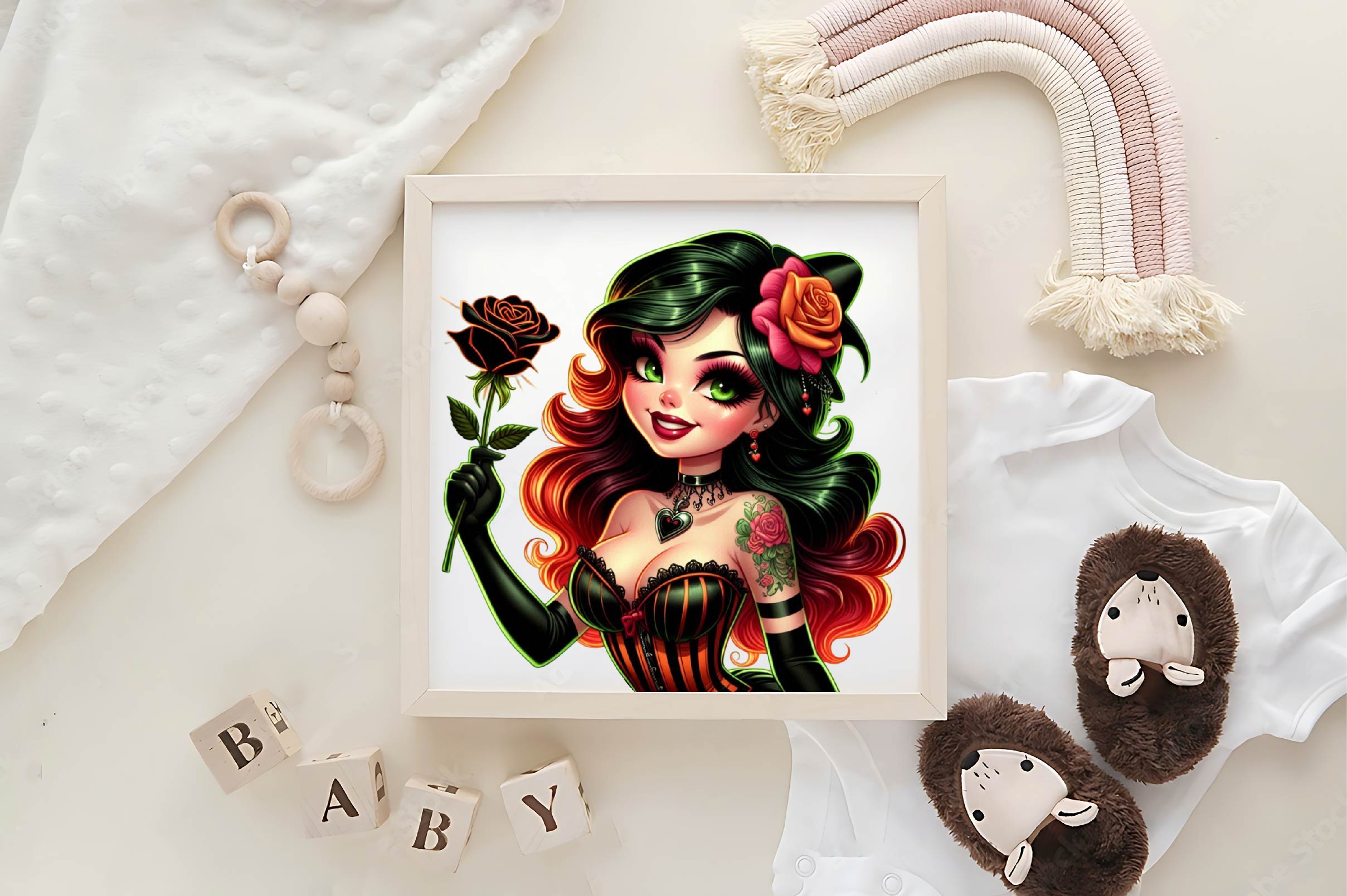 Vintage Pin Up Halloween Girl Clipart Bundle - CraftNest - Digital Crafting and Art