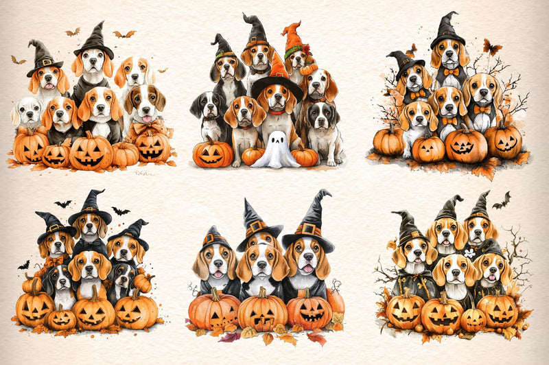 Dogs Halloween Costumes Clipart Bundle - CraftNest - Digital Crafting and Art