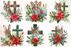 Leopard Cross Clipart Bundle - CraftNest - Digital Crafting and Art