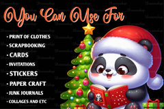 Christmas Panda Clipart Bundle - CraftNest - Digital Crafting and Art