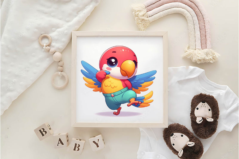 Baby Parot Clipart Bundle - CraftNest - Digital Crafting and Art