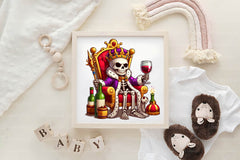 Halloween Skeleton Wine Clipart Bundle - CraftNest - Digital Crafting and Art