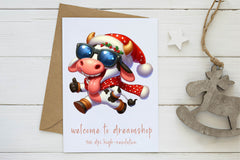 Funny Christmas Cow Clipart Bundle - CraftNest - Digital Crafting and Art