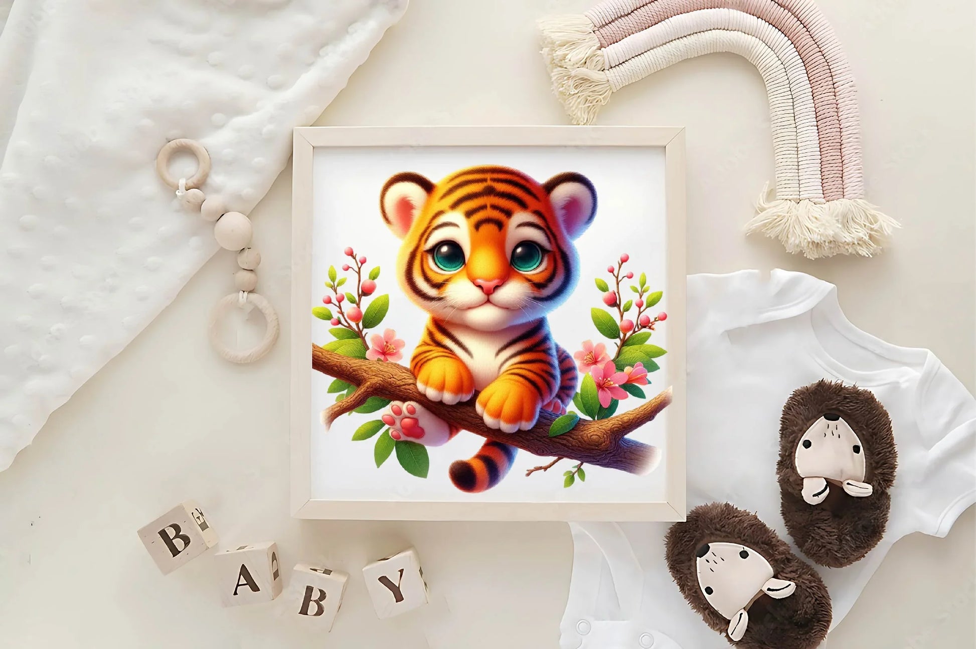 Cute Spring Tiger Clipart Bundle - CraftNest - Digital Crafting and Art