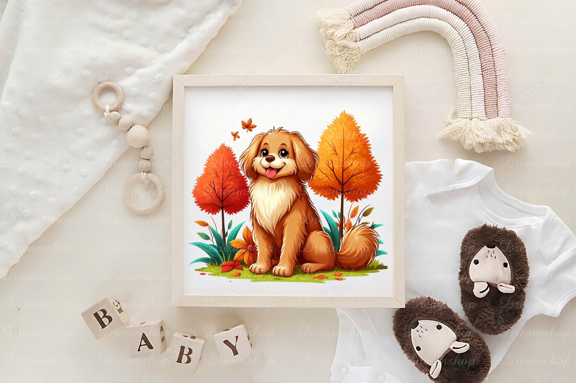 Cute Autumn Dog Clipart Bundle - CraftNest - Digital Crafting and Art