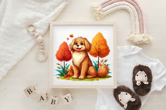 Cute Autumn Dog Clipart Bundle - CraftNest - Digital Crafting and Art