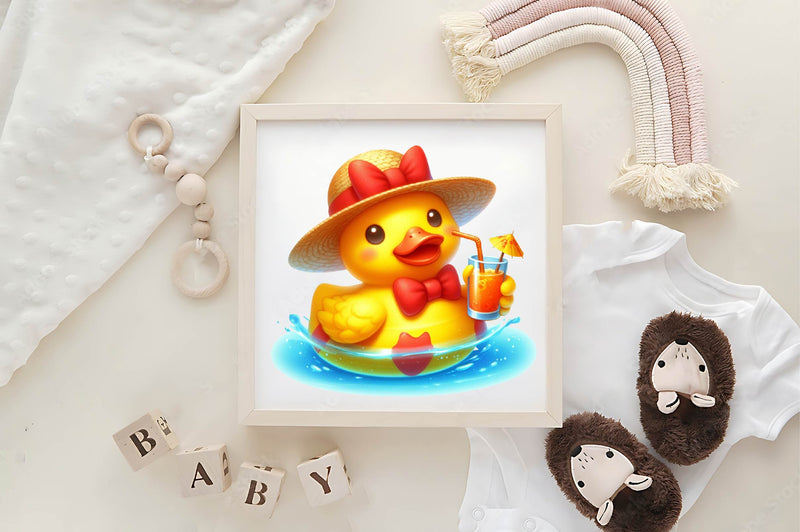 Duck Hawaiian Tropical Clipart Bundle - CraftNest - Digital Crafting and Art