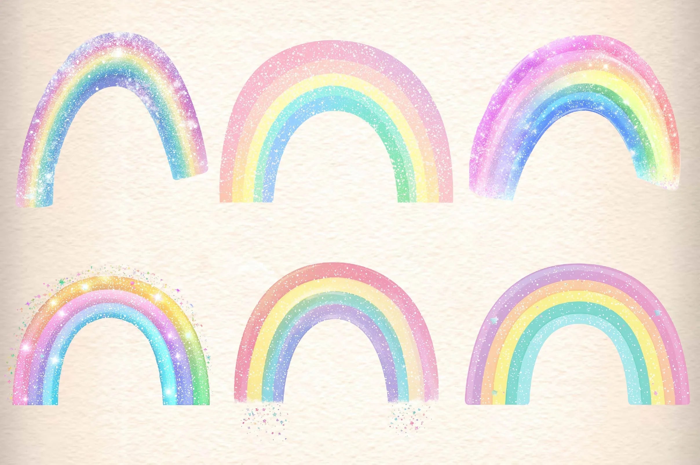 Rainbow Clipart Bundle - CraftNest - Digital Crafting and Art
