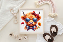 Cute Highland Cows Clipart Bundle - CraftNest - Digital Crafting and Art