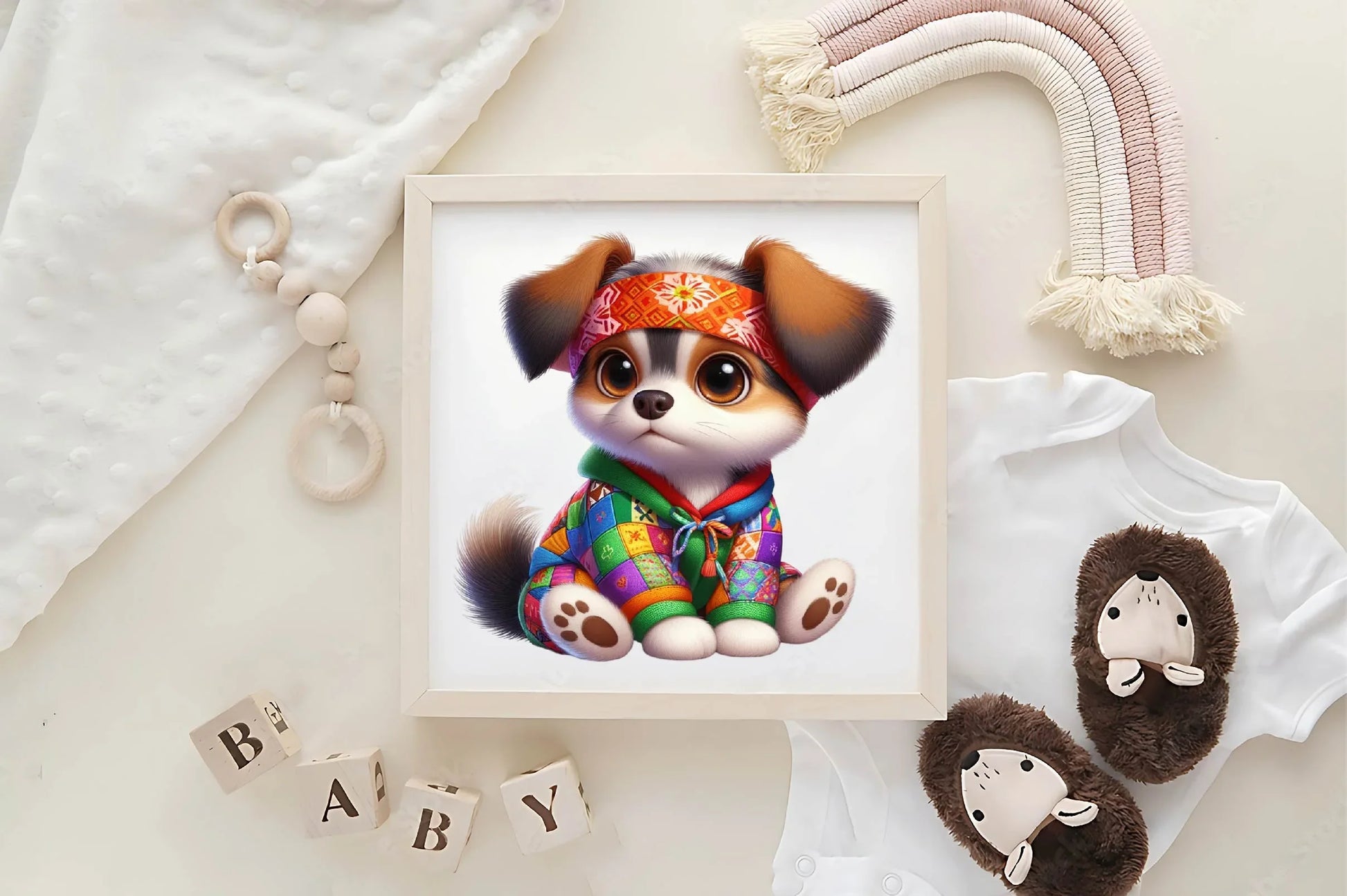 Cute Patchwork Dog Clipart Bundle - CraftNest - Digital Crafting and Art