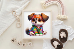 Cute Patchwork Dog Clipart Bundle - CraftNest - Digital Crafting and Art