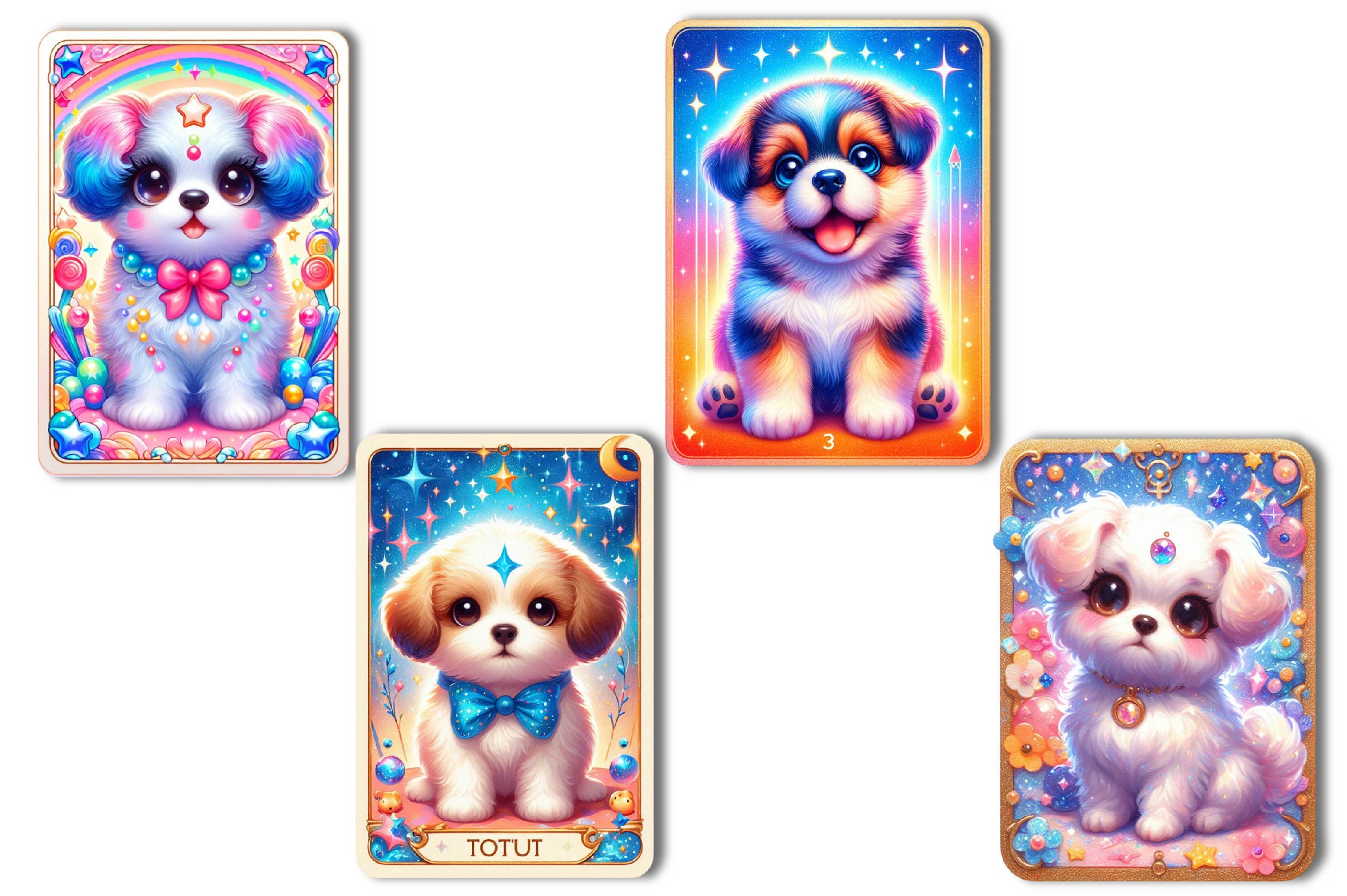Funny Dog Tarot Card Clipart Bundle - CraftNest - Digital Crafting and Art