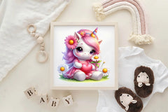 Cute Unicorn Clipart Bundle 1 - CraftNest - Digital Crafting and Art