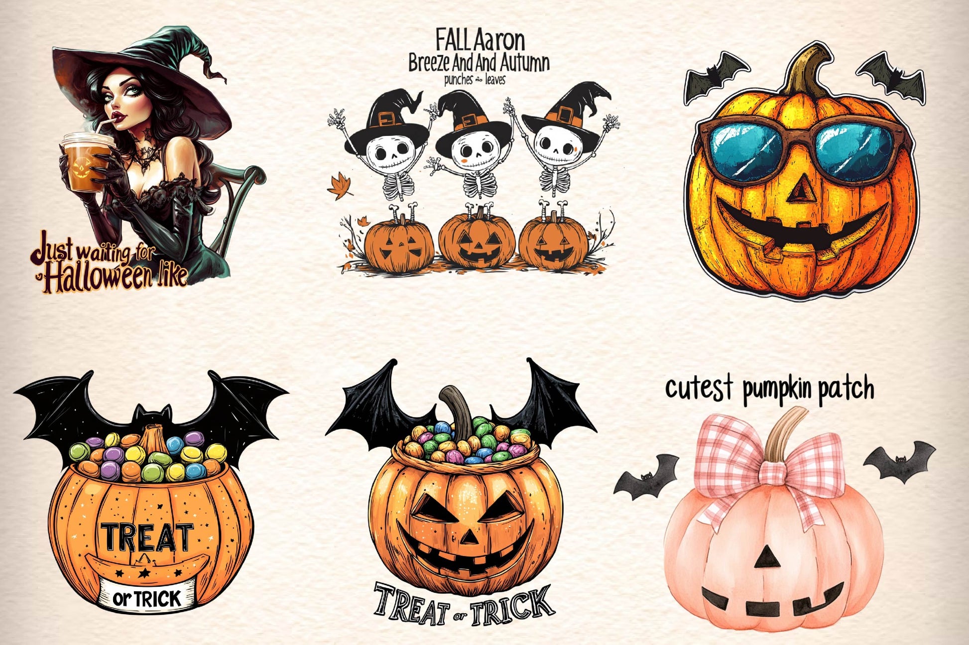 Fall Pumpkin & Halloween Pumpkin Quotes Clipart Bundle - CraftNest - Digital Crafting and Art