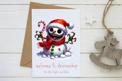 Christmas Scary Snowman Clipart Bundle - CraftNest - Digital Crafting and Art