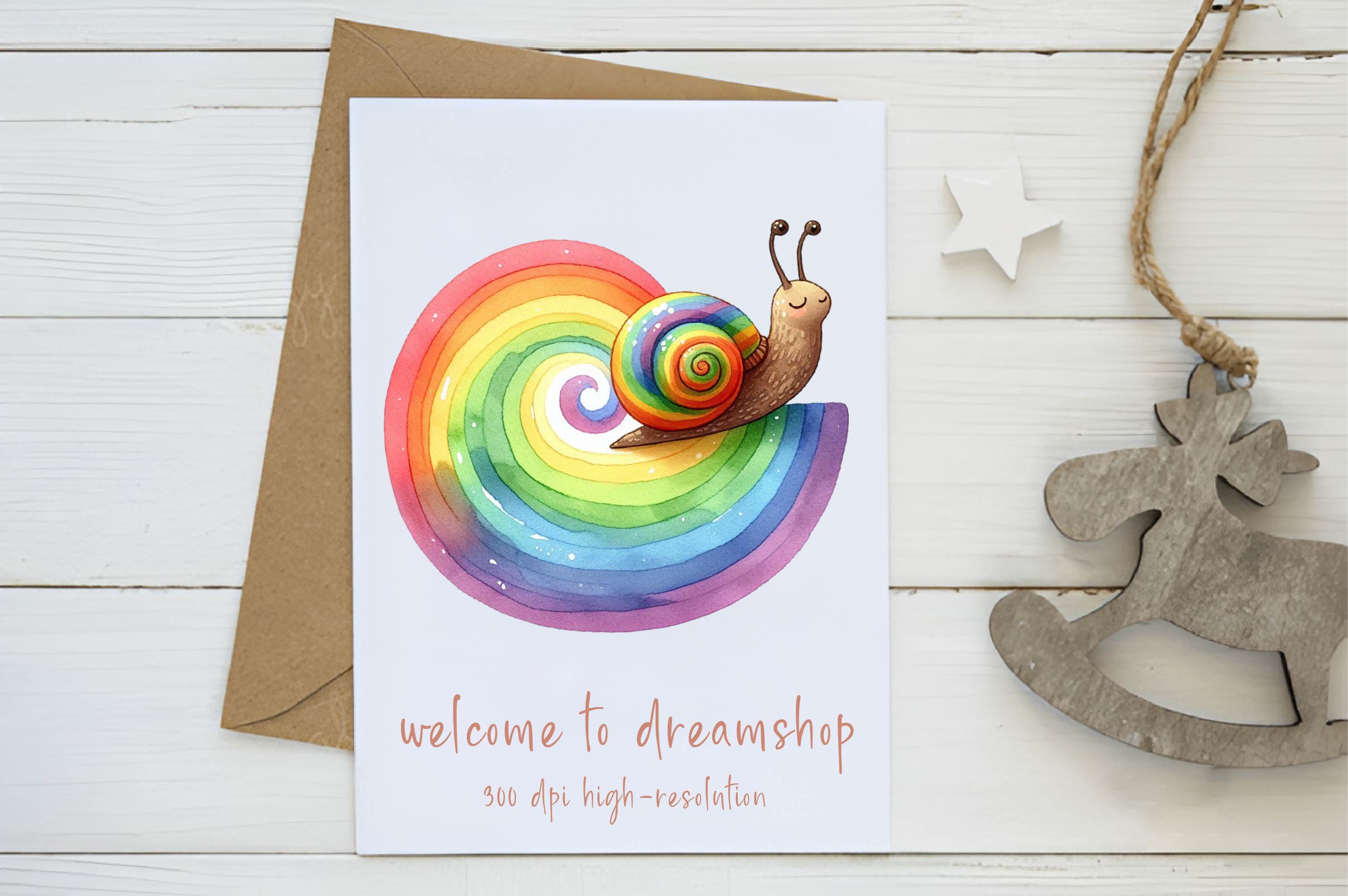 Rainbow Snail Clipart Bundle - CraftNest - Digital Crafting and Art