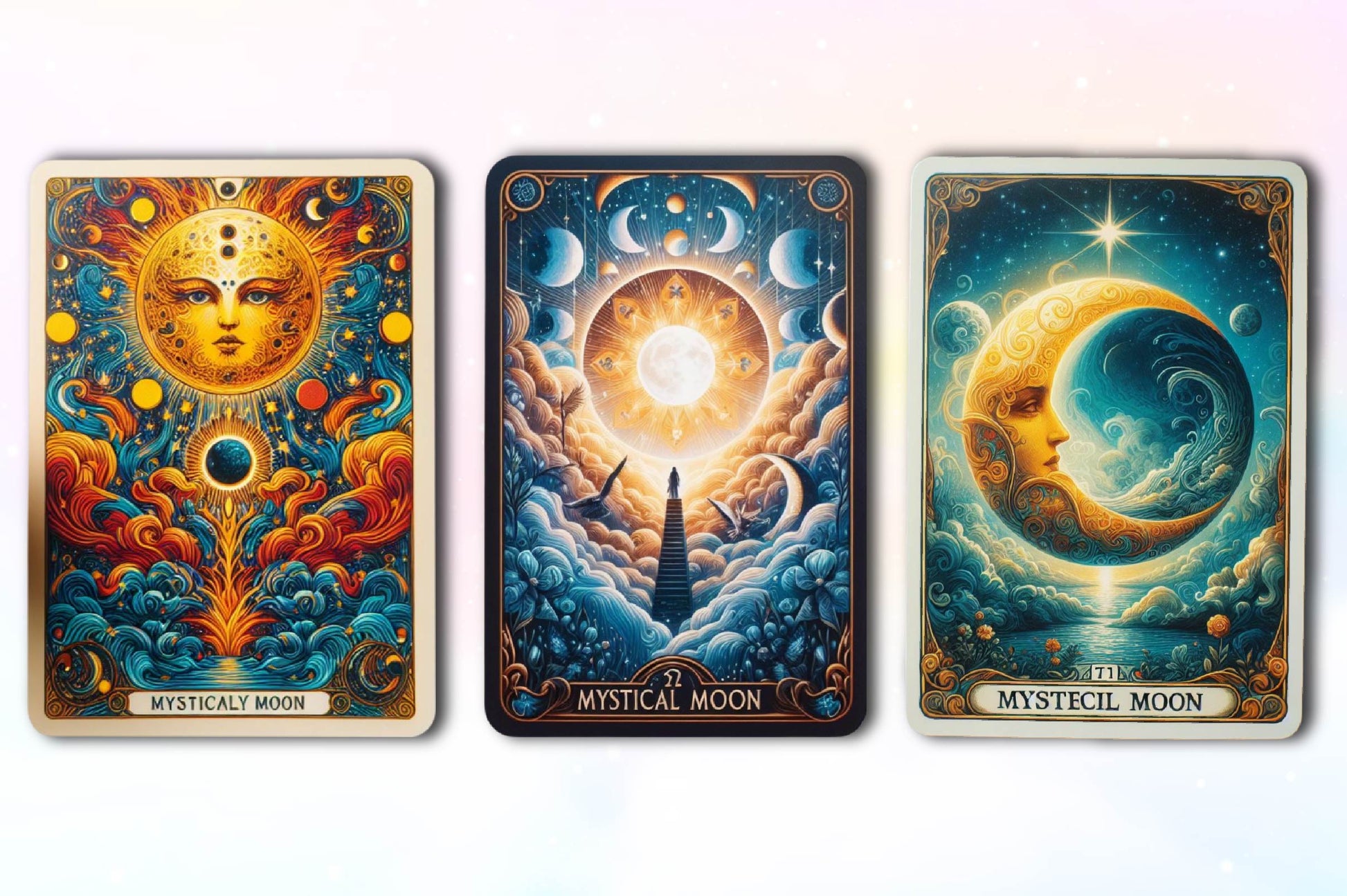 Mystical Moon Tarot Card Clipart Bundle - CraftNest - Digital Crafting and Art