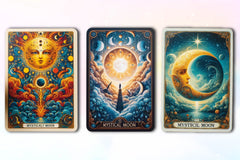 Mystical Moon Tarot Card Clipart Bundle - CraftNest - Digital Crafting and Art