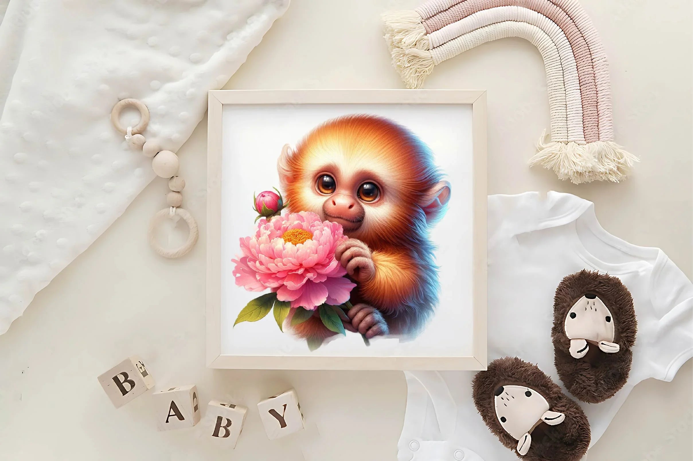 Cute Tamarin Clipart Bundle - CraftNest - Digital Crafting and Art