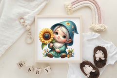 Garden Gnomes Clipart Bundle - CraftNest - Digital Crafting and Art