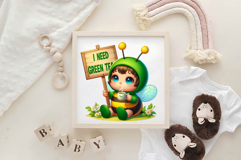 Cute Animals I Need Green Tea Clipart Bundle - CraftNest - Digital Crafting and Art