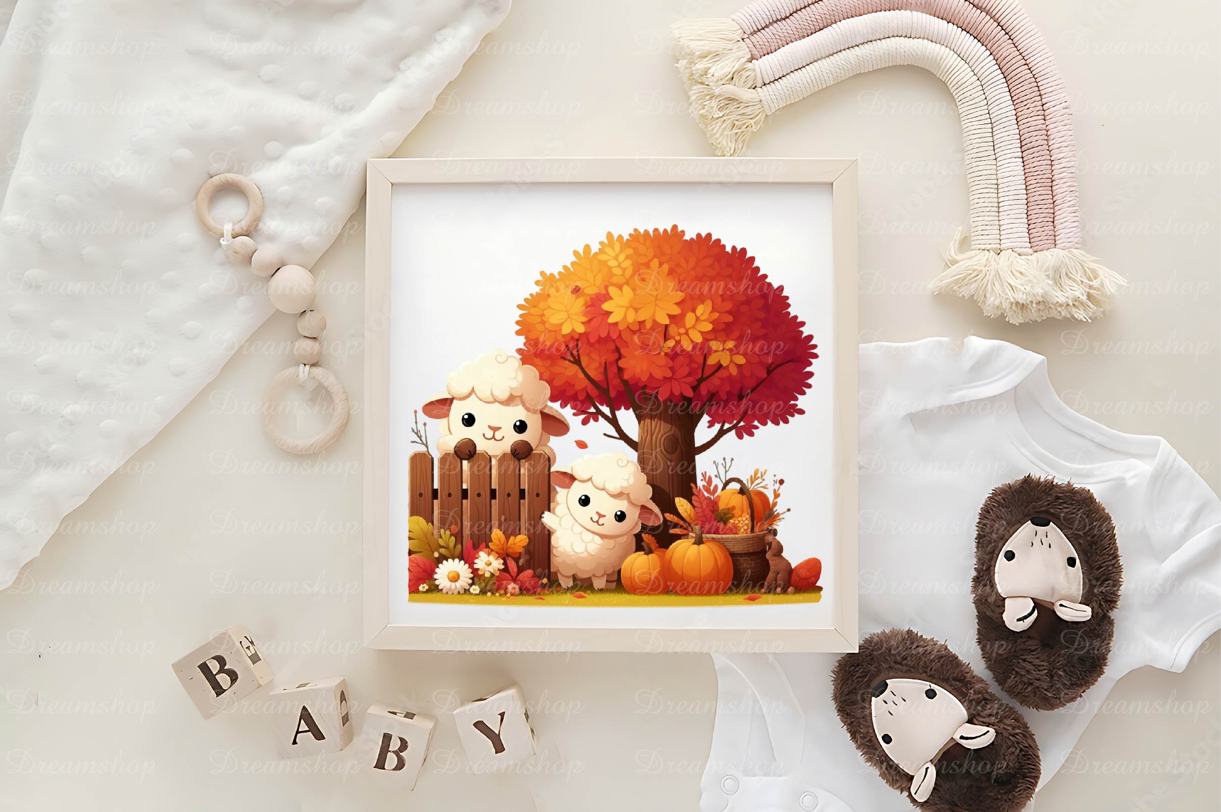 Cute Autumn Sheep Clipart Bundle - CraftNest - Digital Crafting and Art