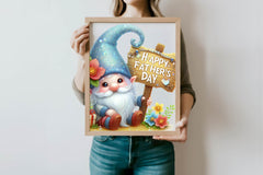 Happy Fathers Day Gnomes Clipart Bundle - CraftNest - Digital Crafting and Art