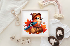 Cute Autumn Jay Clipart Bundle - CraftNest - Digital Crafting and Art