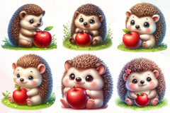 Hedgehog Hedgehogs Clipart Bundle - CraftNest - Digital Crafting and Art