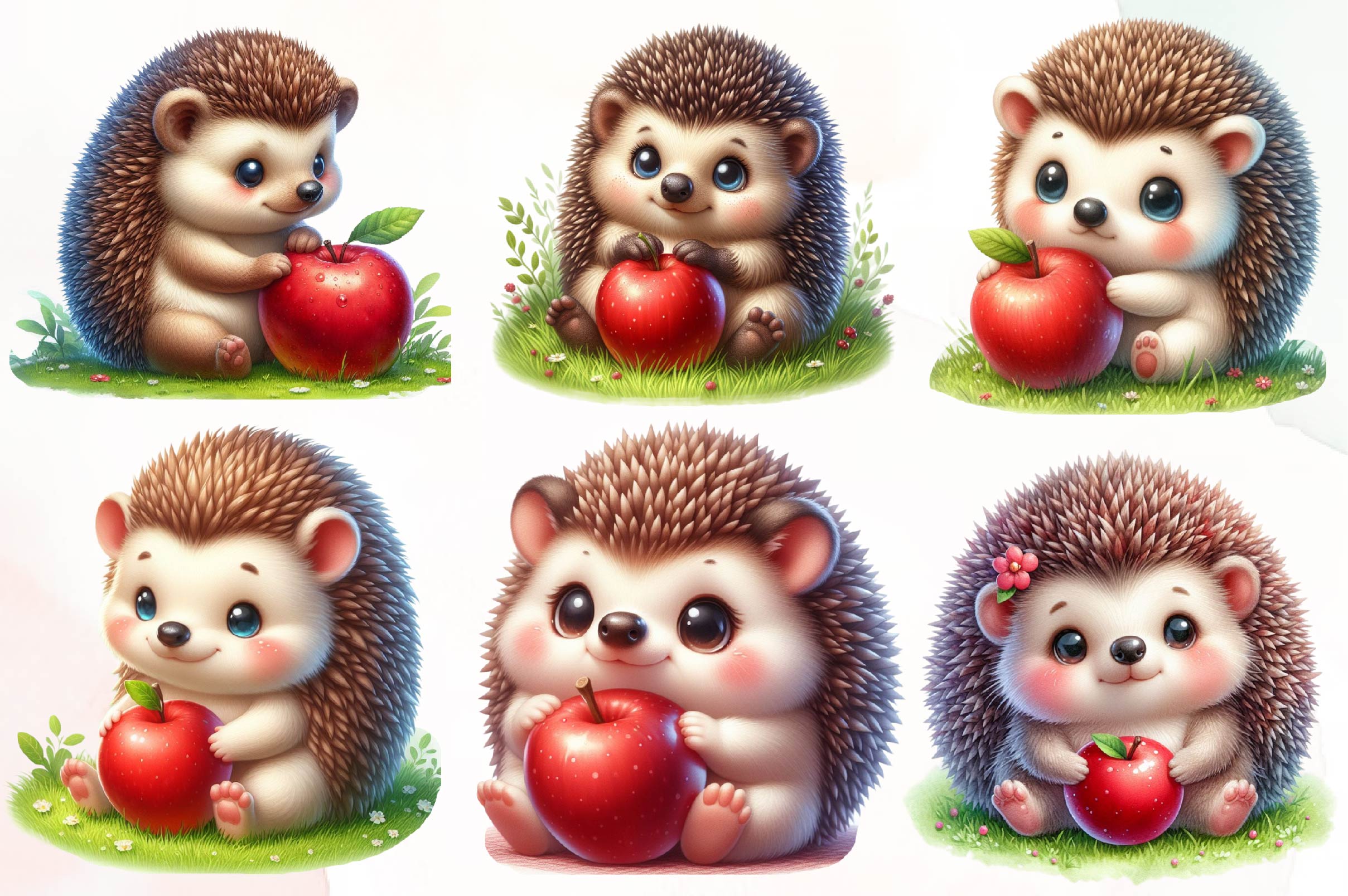 Hedgehog Hedgehogs Clipart Bundle - CraftNest - Digital Crafting and Art