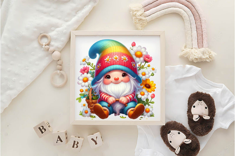 Spring Flower Gnome Clipart Bundle - CraftNest - Digital Crafting and Art