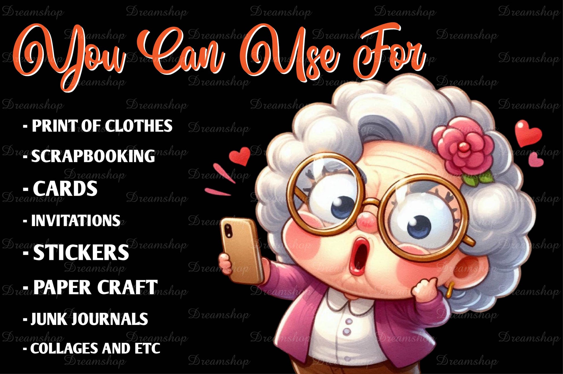 Funny Grandma Clipart Bundle - CraftNest - Digital Crafting and Art