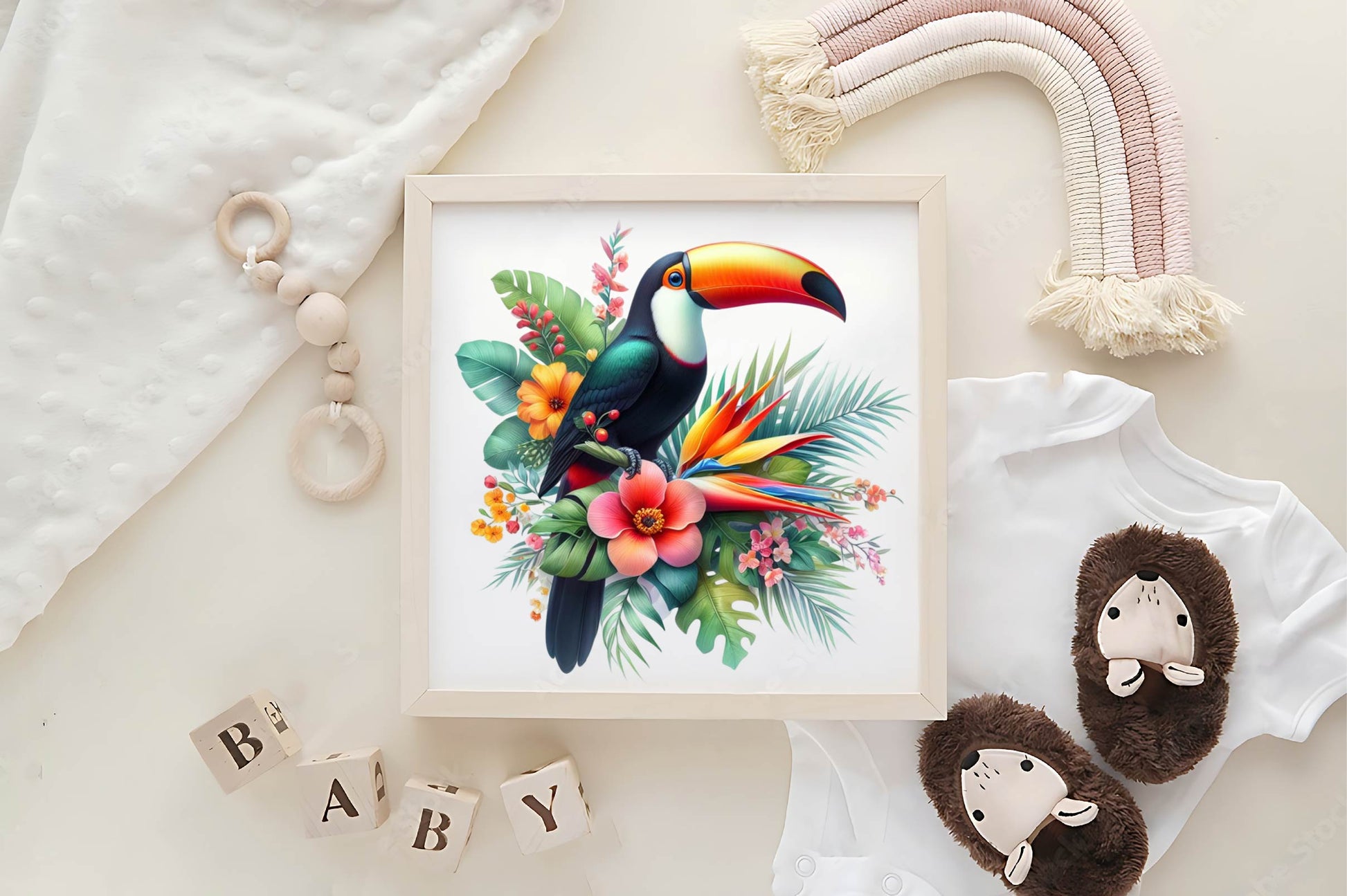 Floral Toucans Clipart Bundle - CraftNest - Digital Crafting and Art