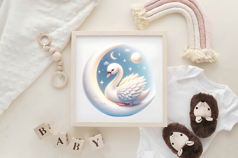 Cute Spring Swans Clipart Bundle - CraftNest - Digital Crafting and Art