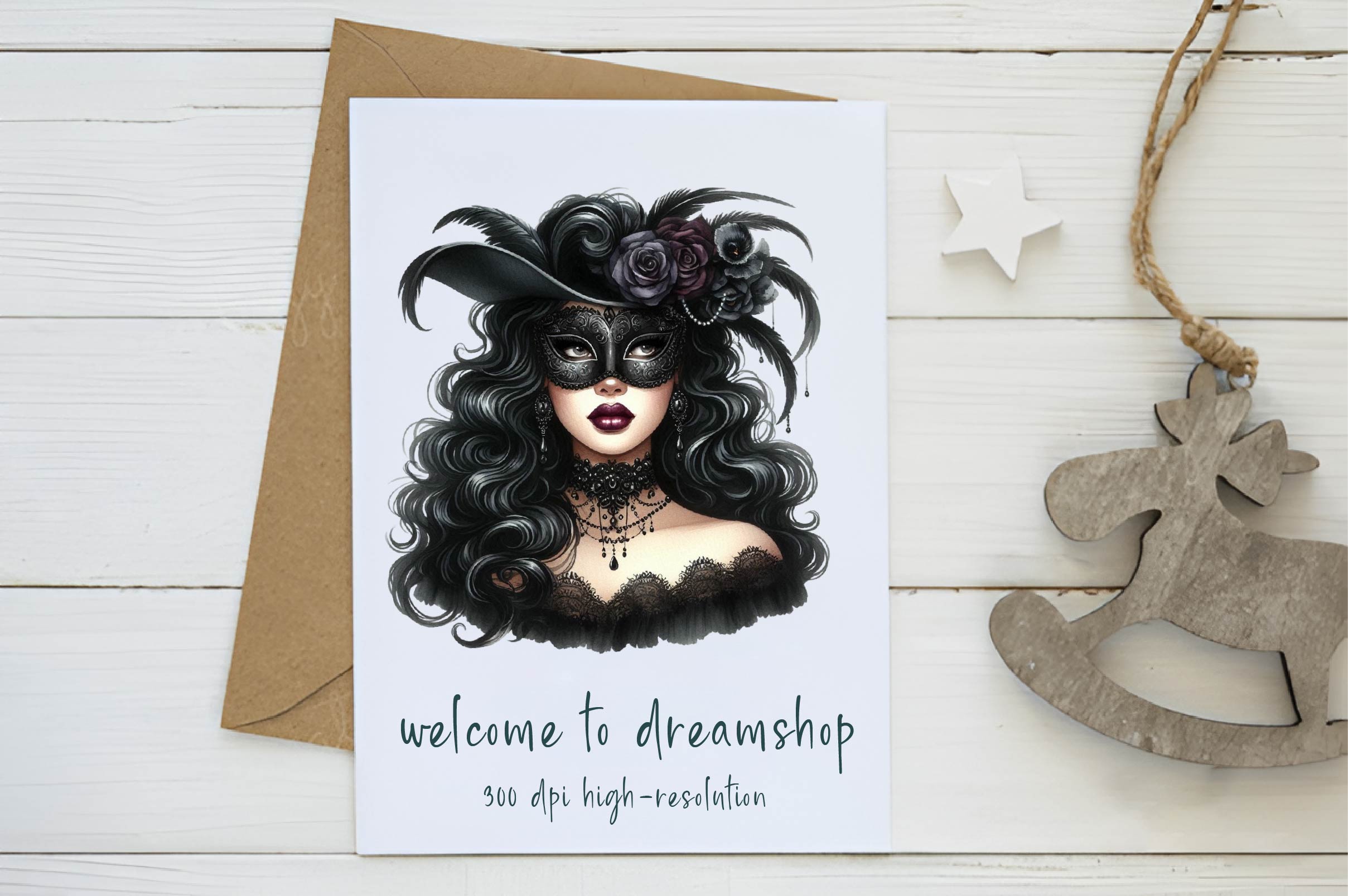 Halloween Glamorous Black Girl Clipart Bundle - CraftNest - Digital Crafting and Art